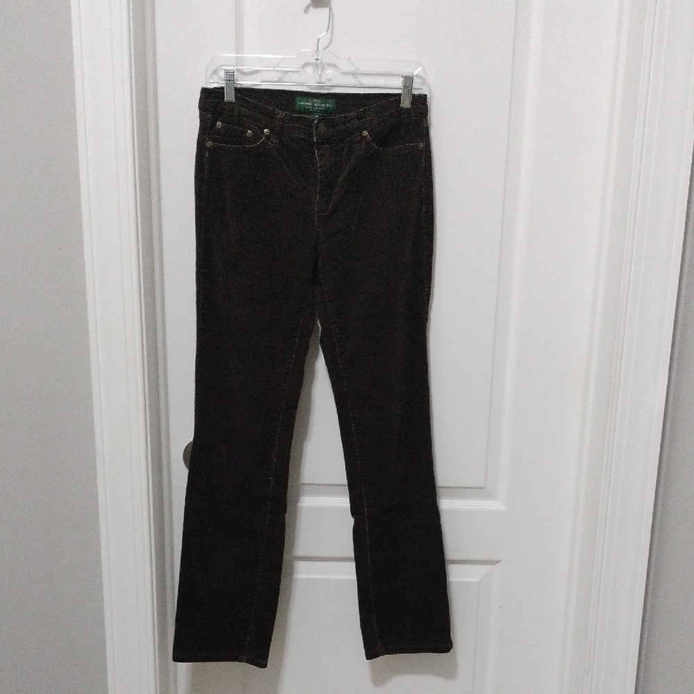 Lauren Ralph Lauren Brown Straight Leg Jeans Sz 2P